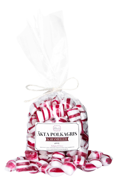 Äkta Polkagris karameller - Storpack