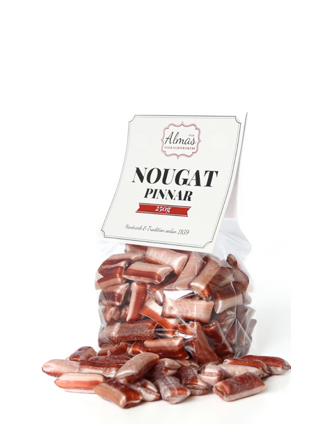 Nougatpinnar - Chokladfyllda karameller